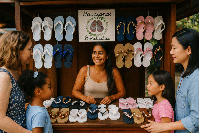 🌿 Havaianas Bordadas – Arte, Beleza e Renda Extra ao Seu Alcance