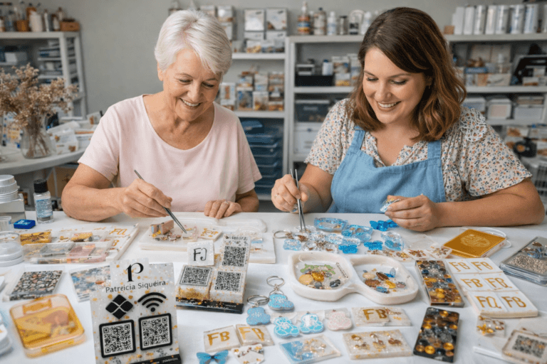 ✨💎 Resina com a Grasi: Aprenda do Zero a Criar Peças Lindas e Lucrativas! 🖐️💰