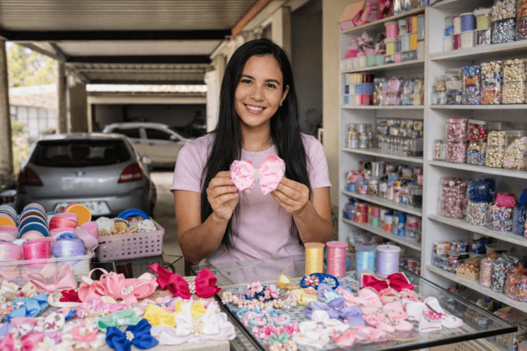 🎀✨ Curso de Laços e Tiaras: Transforme Criatividade em Uma Fonte de Renda Encantadora