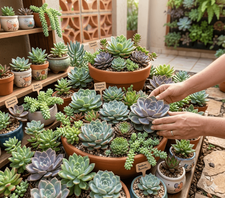 🌵 Do Vasinho Seco ao Jardim de Revista: A Ideia Genial para Ter Suculentas Lindas e Prósperas! 🌈✨
