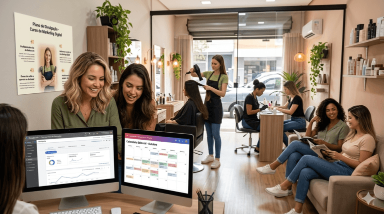 🚀 Do Salão Vazio à Agenda Lotada: O segredo para Dominar o Marketing Digital e Brilhar! 💎✨