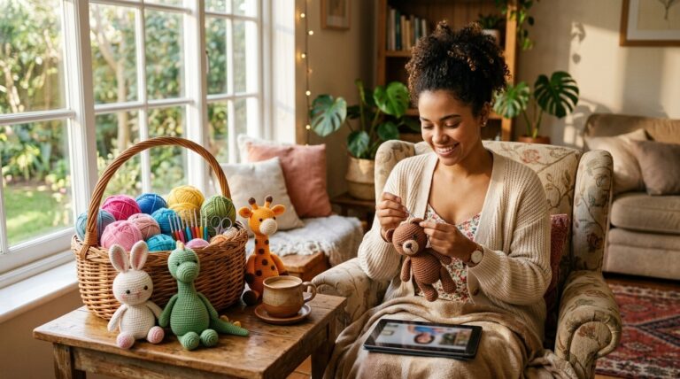 🧶🧸 Quem foi que disse que noitadas com linha e agulha servem só para passar o tempo? Servem para encher o bolso de dinheiro de forma super fofa também! 💸✨💖